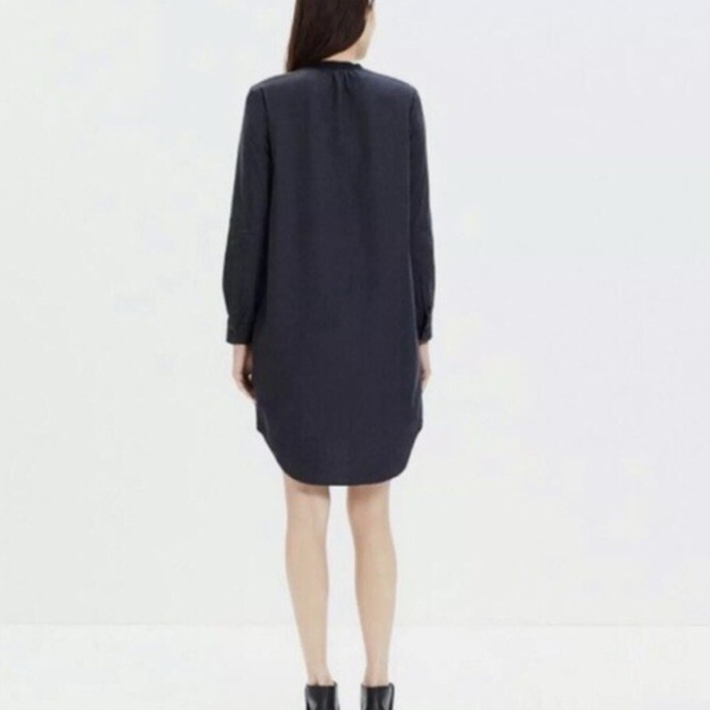 Madewell Charcoal Gray Madewell Women's Gray Flannel Latitude Shirtdress Tunic - Picture 2 of 7